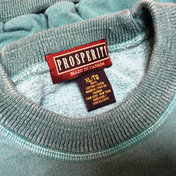 Men's Sweatshirt BRAND NEW Size XL Green Long Sleeve Made in Canada - Picture 4 of 4